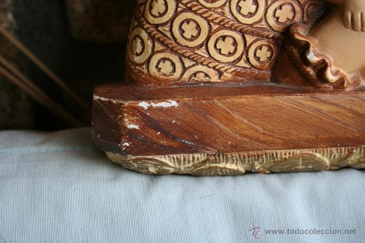 Antig&uuml;edades: antigua figura de virgen - Foto 3