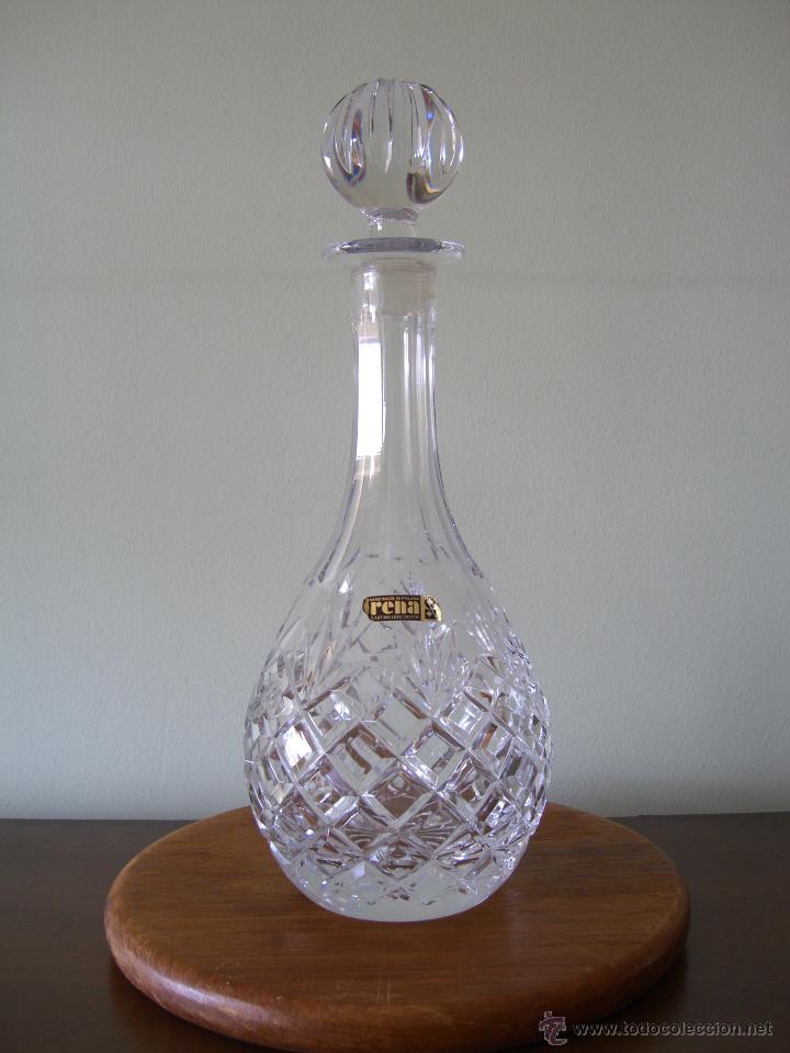 Antig&uuml;edades: Licorera de cristal prensado - Foto 1