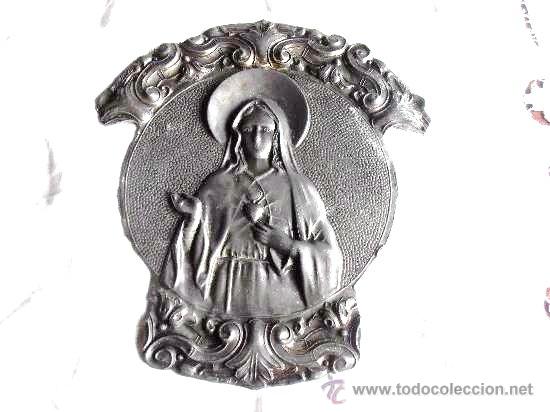 Antig&uuml;edades: PLACA DEL CORAZON DE JESUS EN ESTA&Ntilde;O - Foto 1