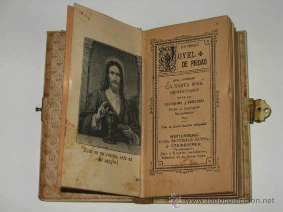 Antig&uuml;edades: Antiguo misal de primera comuni&oacute;n con cubiertas de nacar. - Foto 3