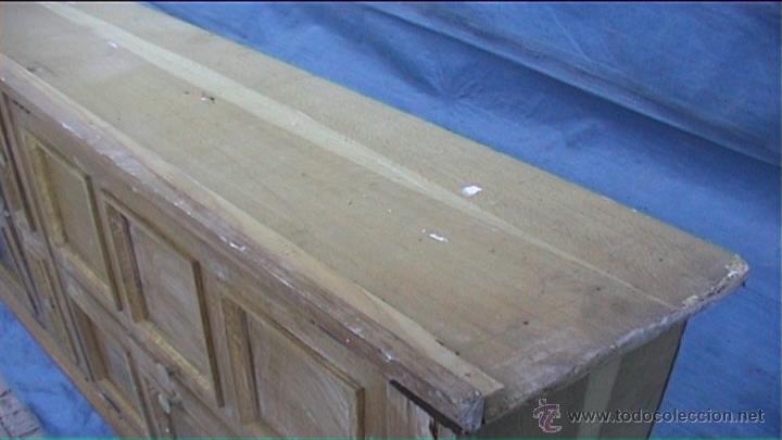 Antig&uuml;edades: VITRINA ROBLE ENCASTABLE LUZ EN EL INTERIOR - Foto 4
