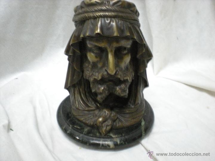 Antig&uuml;edades: TINTERO DE BRONCE, SIGLO XIX - Foto 2