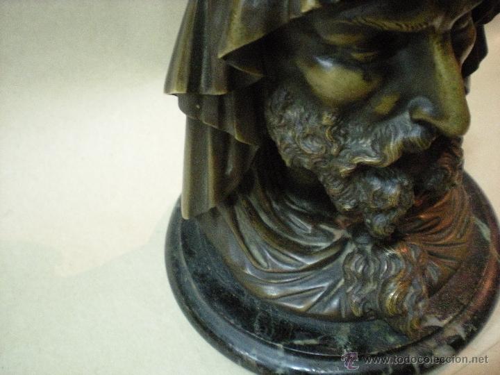 Antig&uuml;edades: TINTERO DE BRONCE, SIGLO XIX - Foto 6