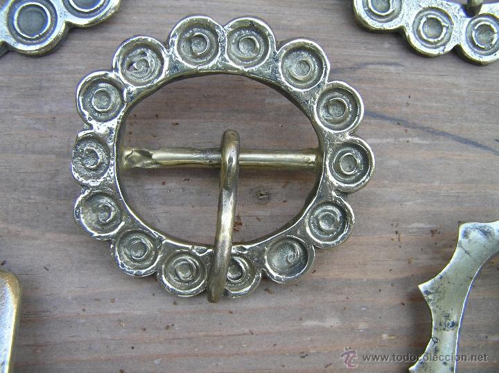 Antig&uuml;edades: HEBILLAS DE BRONCE - SXIX - LOTE DE 5. - Foto 4