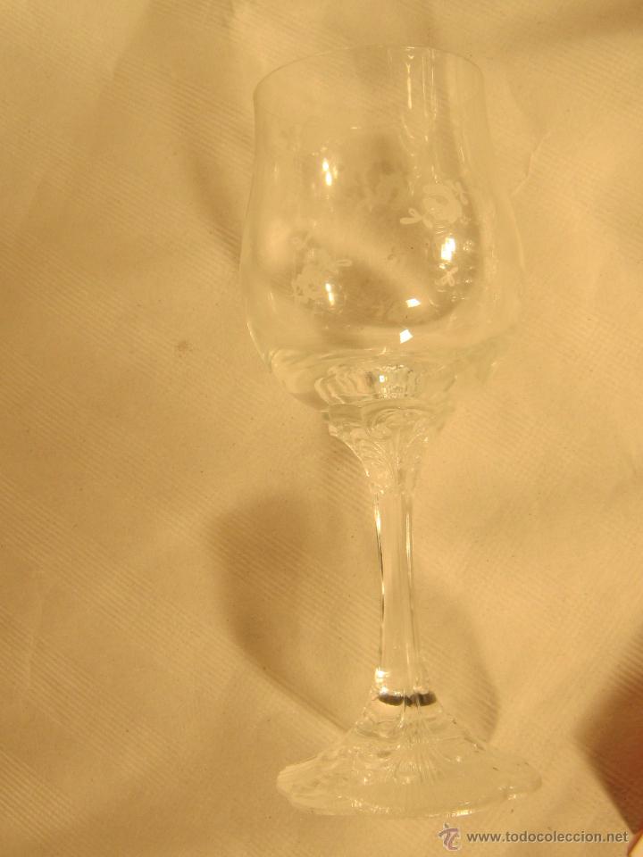 Antig&uuml;edades: 9 COPAS EN CRISTAL TALLADO - Foto 2