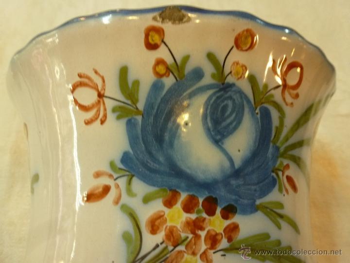 Antig&uuml;edades: jarron para colgar flores - Foto 3