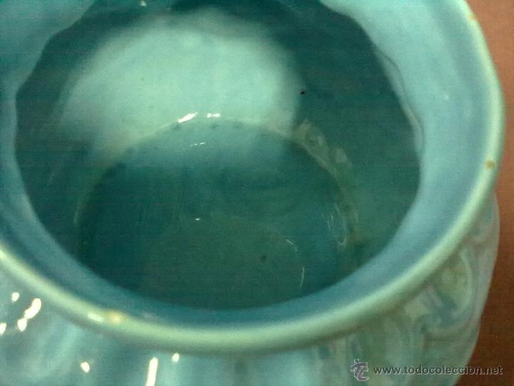 Antig&uuml;edades: MACETERO AZUL MANISES - Foto 3