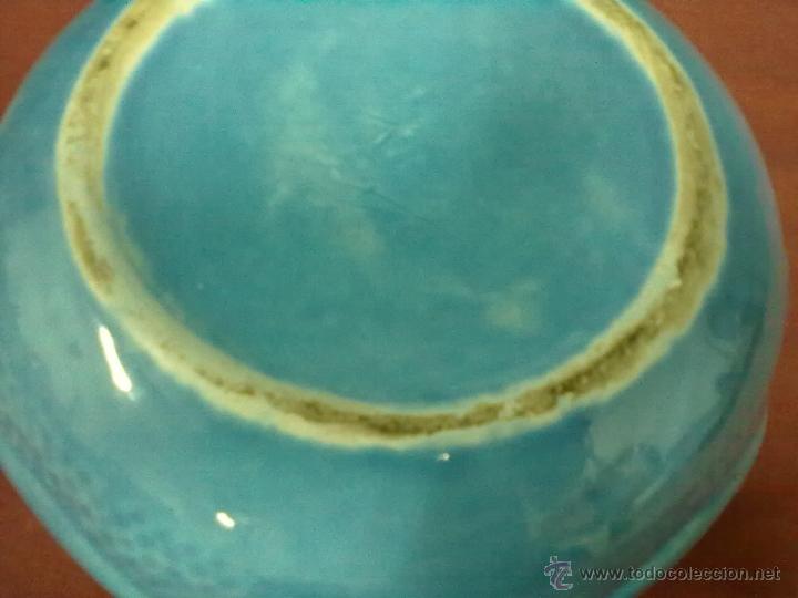 Antig&uuml;edades: MACETERO AZUL MANISES - Foto 4