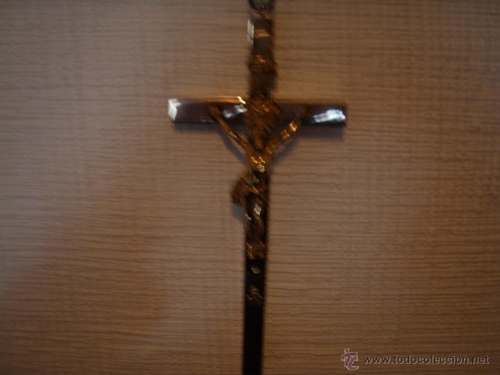 Antig&uuml;edades: Crucifijo de bronce. - Foto 5