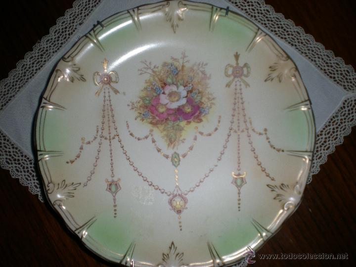 Antig&uuml;edades: PLATO VICTORIANO PORCELANA DE DEVON - Foto 1