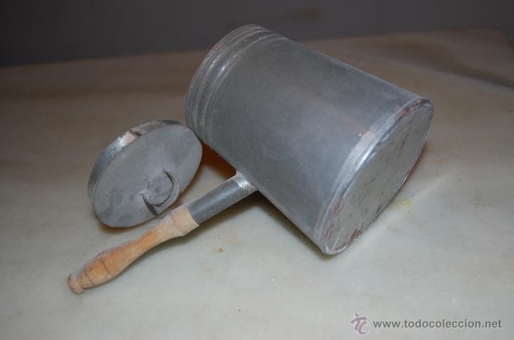 Antig&uuml;edades: Chocolatera metal - Foto 3