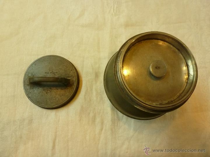 Antig&uuml;edades: recipiente de esta&ntilde;o para te - Foto 2