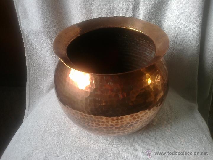 Antig&uuml;edades: ANTIGUO JARRON DE COBRE MIDE: 20 cms de alto - Foto 1