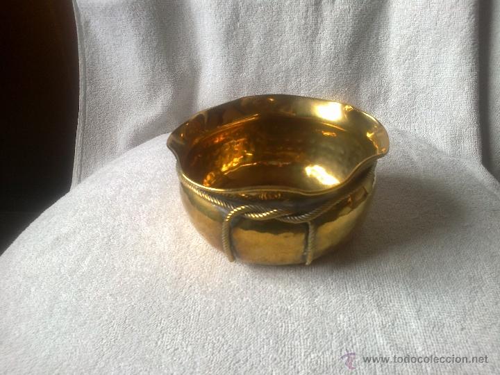 Antig&uuml;edades: ANTIGUO CENTRO DE MESA DE BRONCE MIDE 15 CMS DE DIAMETRO Y 7 CMS DE ALTO. - Foto 1
