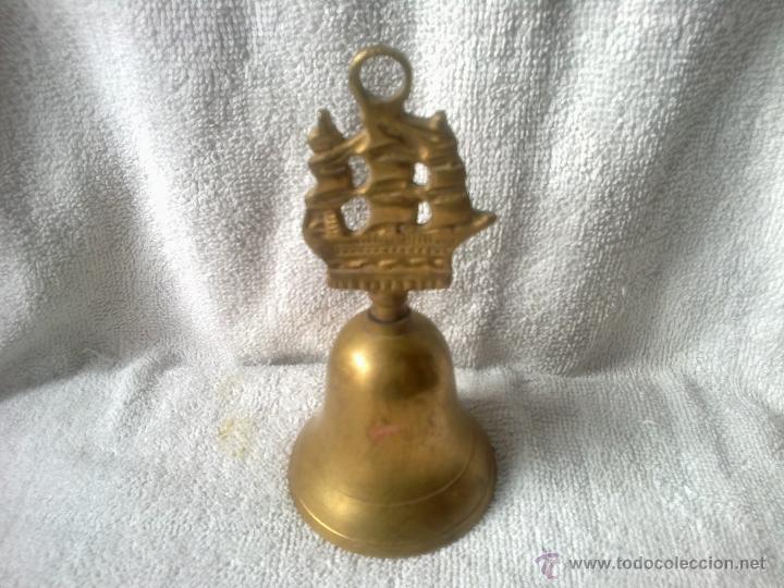 Antig&uuml;edades: ANTIGUA CAMPANA DE BRONCE MIDE 14 CMS DE LARGO - Foto 1