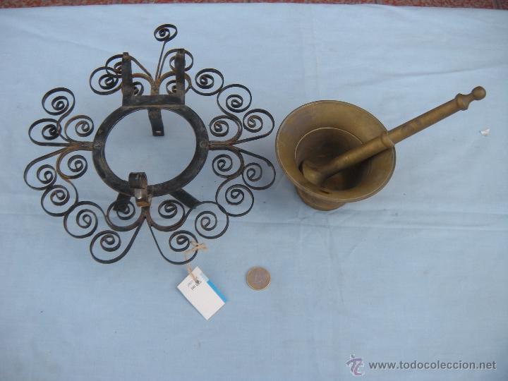 Antig&uuml;edades: ALMIREZ CON SOPORTE A LA PARED EN HIERRO FORJADO - Foto 5