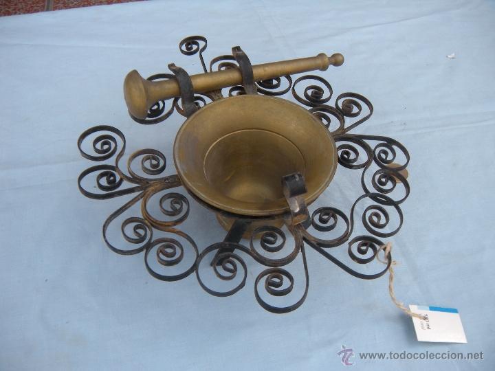 Antig&uuml;edades: ALMIREZ CON SOPORTE A LA PARED EN HIERRO FORJADO - Foto 6