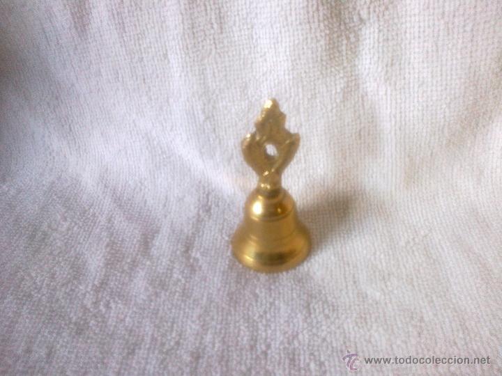 Antig&uuml;edades: ANTIGUA CAMPANA DE BRONCE MIDE 8 CMS DE LARGO - Foto 1