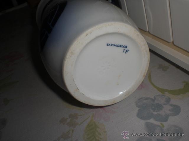 Antig&uuml;edades: SARGADELOS - JARRA EN AZUL Y BLANCO - Foto 2