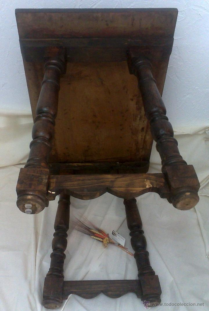 Antig&uuml;edades: MESA MADERA S. XIX. TABLERO RECTANGULAR EN NOGAL Y PATAS TORNEADAS. - Foto 16