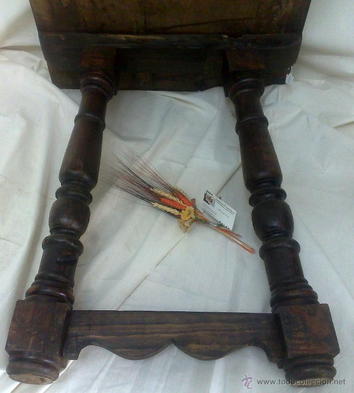 Antig&uuml;edades: MESA MADERA S. XIX. TABLERO RECTANGULAR EN NOGAL Y PATAS TORNEADAS. - Foto 19