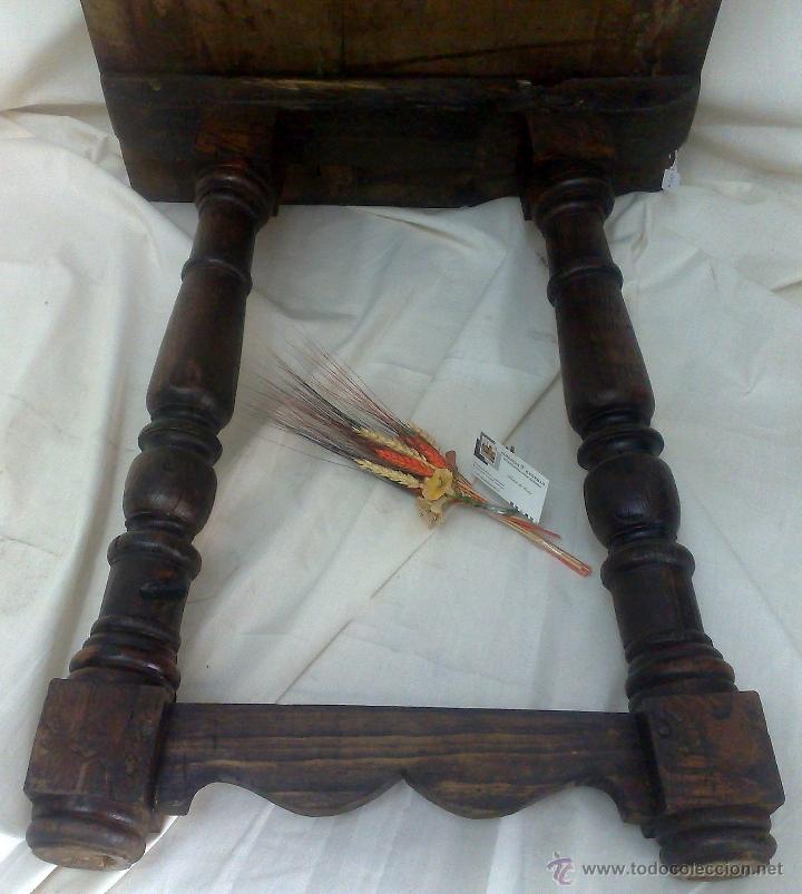 Antig&uuml;edades: MESA MADERA S. XIX. TABLERO RECTANGULAR EN NOGAL Y PATAS TORNEADAS. - Foto 20