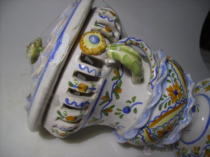 Antig&uuml;edades: BOMBONERA CERAMICA DE MANISES - Foto 5