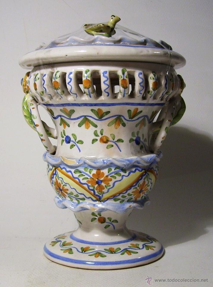 Antig&uuml;edades: BOMBONERA CERAMICA DE MANISES - Foto 9