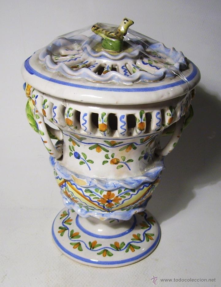 Antig&uuml;edades: BOMBONERA CERAMICA DE MANISES - Foto 10