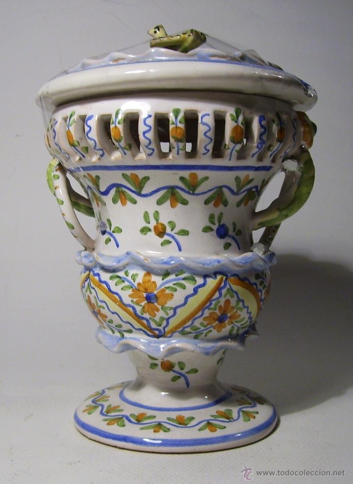 Antig&uuml;edades: BOMBONERA CERAMICA DE MANISES - Foto 11