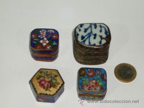 Antig&uuml;edades: CAJAS DE PORCELANA + LATON - Foto 1