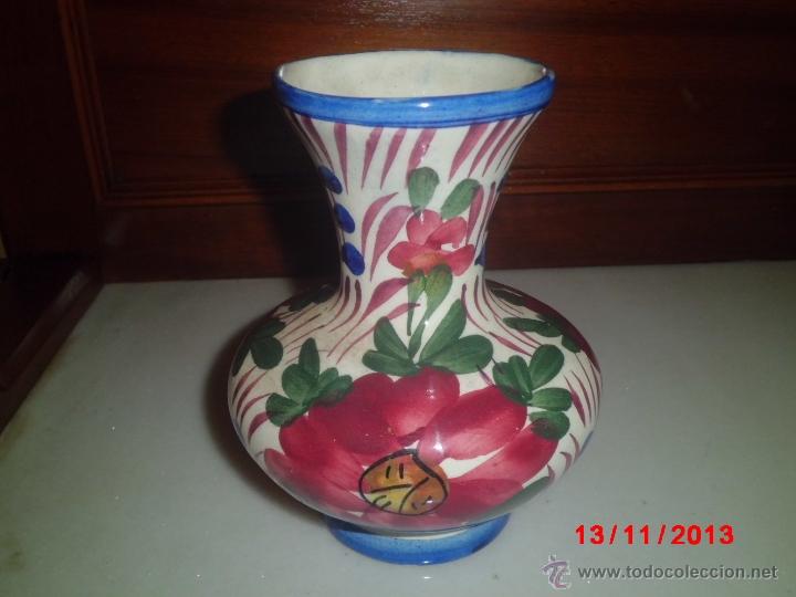 Antig&uuml;edades: JARRON DE CERAMICA VIDRIADA DE MANISES - Foto 1