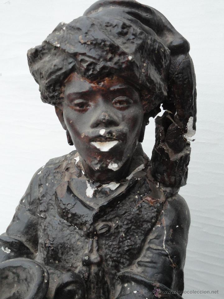 Antig&uuml;edades: PRECIOSAS FIGURAS DE YESO CON PEANAS. - Foto 11
