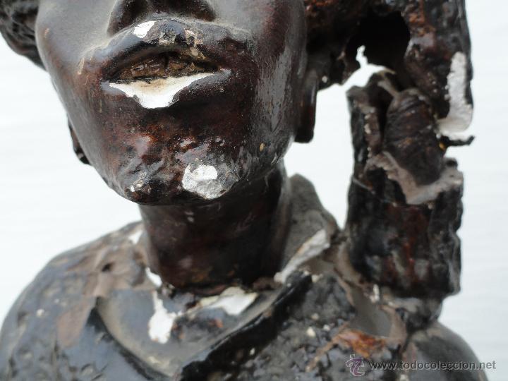Antig&uuml;edades: PRECIOSAS FIGURAS DE YESO CON PEANAS. - Foto 19
