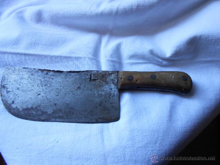Antig&uuml;edades: MACHETA -Hierro con mango de madera-.Siglo XIX - - Foto 1