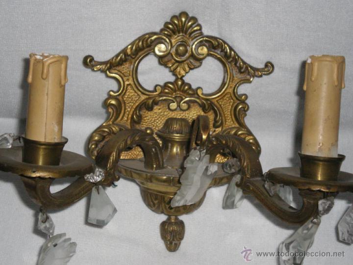 Antig&uuml;edades: PAREJA DE MAGNIFICOS APLIQUES - Foto 2