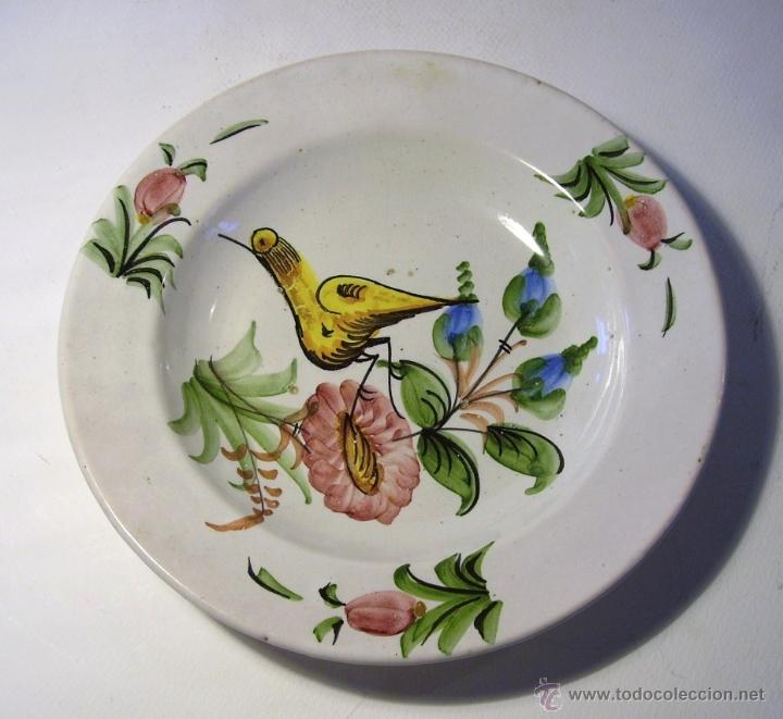 Antig&uuml;edades: PLATO  CERAMICA  DE  MANISES - Foto 2