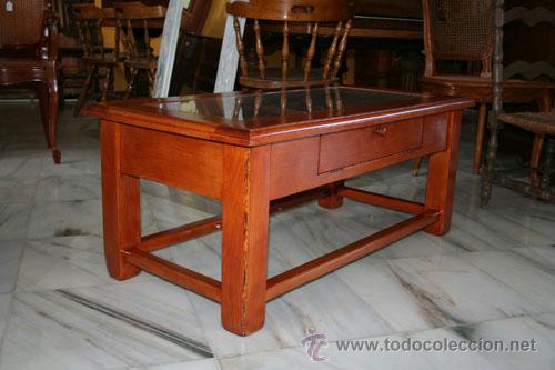 Antig&uuml;edades: MESA DE CENTRO,ROBLE REF.5572 - Foto 2