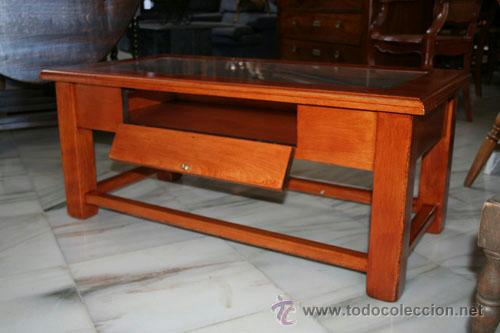 Antig&uuml;edades: MESA DE CENTRO,ROBLE REF.5572 - Foto 5