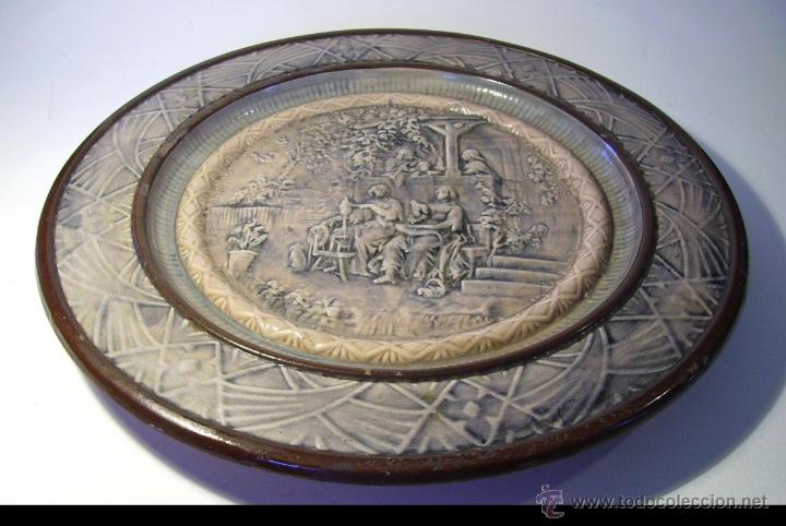 Antig&uuml;edades: GRAN  PLATO  CERAMICA  EN  RELIEVE - Foto 5