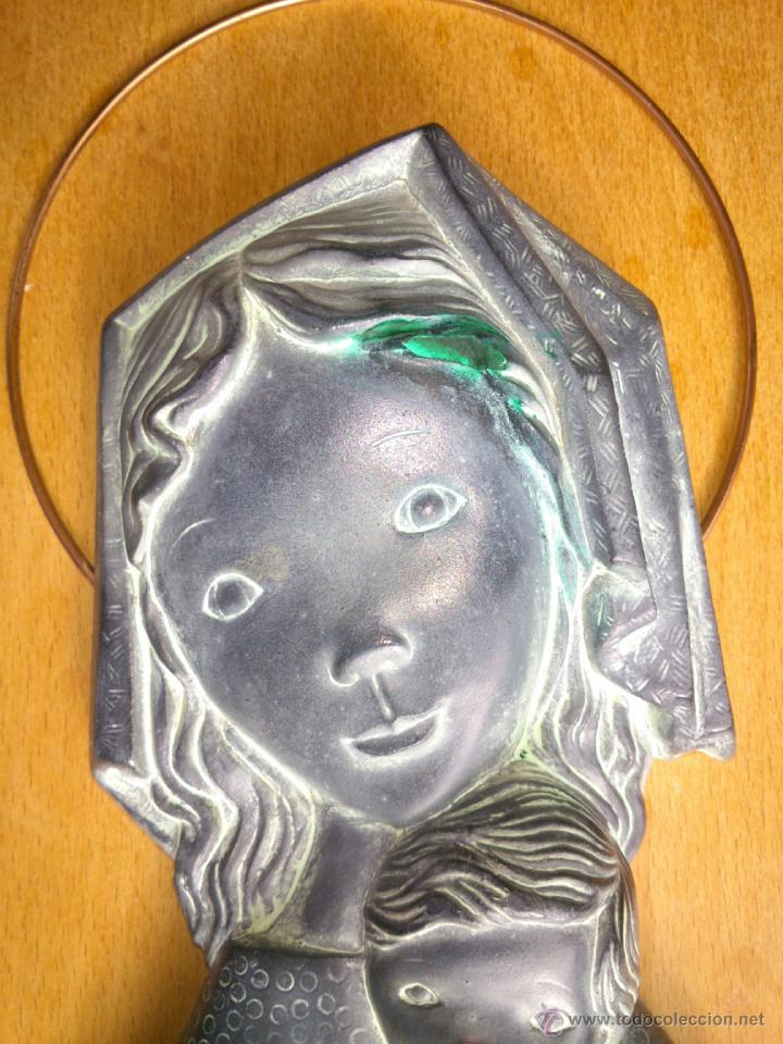 Antig&uuml;edades: VIRGEN SOBRE TABLA.18X32CM - Foto 2