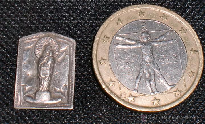 Antig&uuml;edades: Medalla virgen del pilar en plata - Foto 1