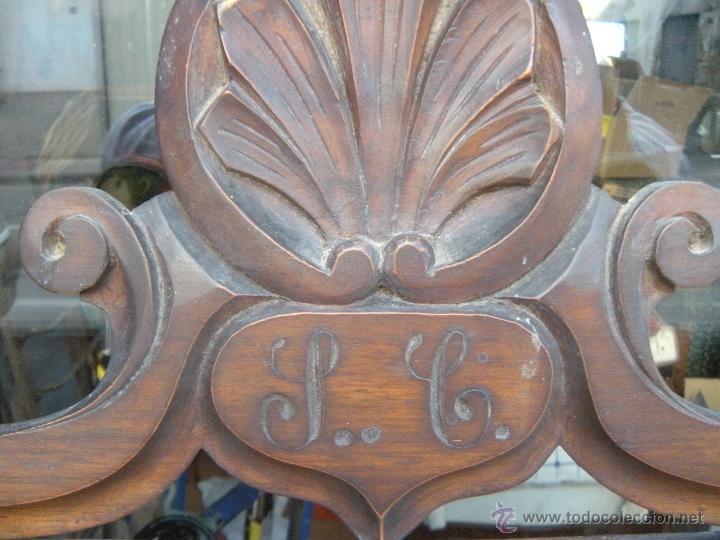 Antig&uuml;edades: ANTIGUO ESPEJO CON COPETE - Foto 6
