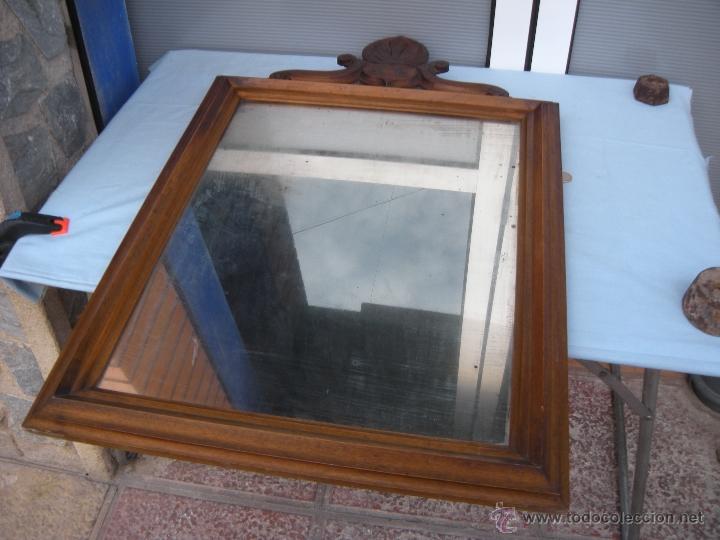 Antig&uuml;edades: ANTIGUO ESPEJO CON COPETE - Foto 10