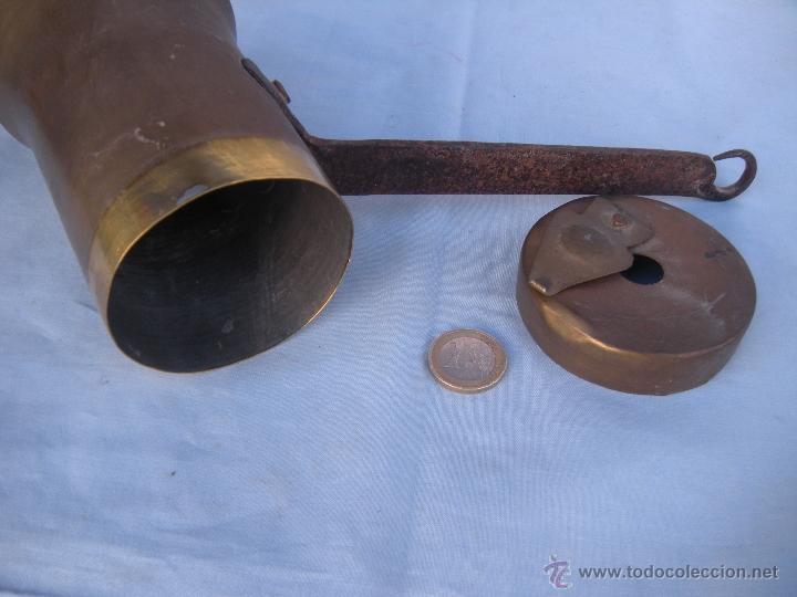 Antig&uuml;edades: ANTIGUA CHOCOLATERA DE BRONCE - Foto 2