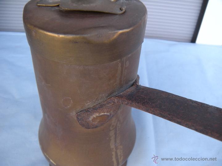 Antig&uuml;edades: ANTIGUA CHOCOLATERA DE BRONCE - Foto 5