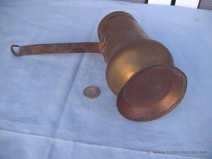 Antig&uuml;edades: ANTIGUA CHOCOLATERA DE BRONCE - Foto 7
