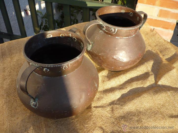 Antig&uuml;edades: Anforas u Orzas de Bronce/ lat&oacute;n - Foto 2