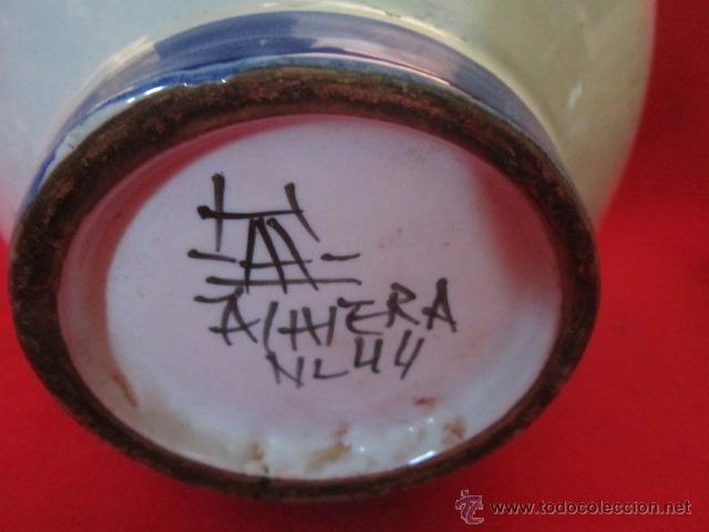 Antig&uuml;edades: Bonito jarr&oacute;n en tonos azules. Talavera. - Foto 2