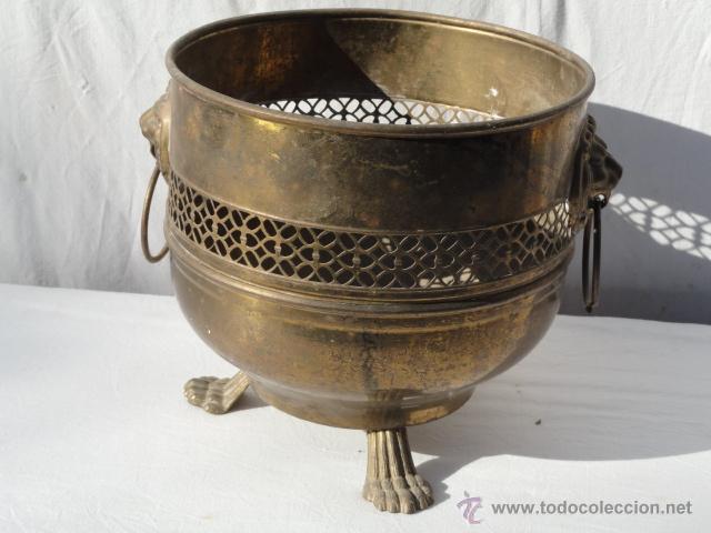 Antig&uuml;edades: DECORATIVO FLORERO DE METAL. - Foto 1